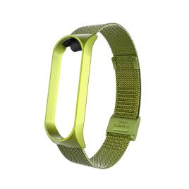 Bracelete Xiaomi Mi Band 5 Aço Inoxidável Verde