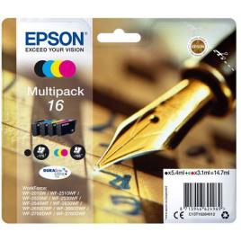 Multipack Tinteiro Epson 16 - C13T16264012 - Preto | Ciano | Amarelo | Magenta