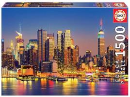 Educa - Puzzle 1500 Peças: Manhattan à Noite