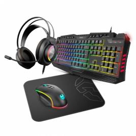Nox - Teclado Krom Kritic RGB Rainbow Gaming Kit, PT