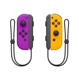 Comandos Nintendo Switch Joy-Con Set Esquerdo e Direito Roxo Néon/ Laranja Néon