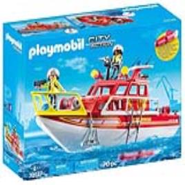 Playset City Action Rescue Boat Playmobil (70 pcs)