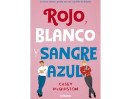 Livro Rojo, Blanco Y Sangre Azul de Casey Mcquiston (Espanhol)
