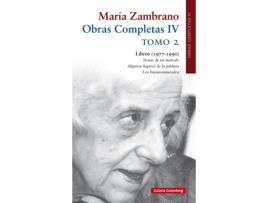 Livro Obras Completas Iv María Zambrano de María Zambrano (Espanhol)