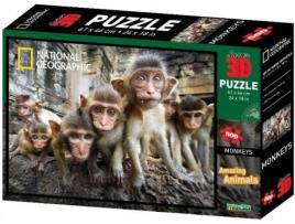 Puzzle 3D  Amazing Animals Monkeys (Idade Mínima: 12 Anos - 500 Peças)