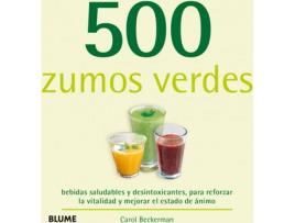 Livro 500 Zumos Verdes de Carol Beckerman (Espanhol)