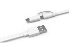 Cabo HUAWEI adaptador (USB - Micro-USB+USB-C - 1.5m - Branco)