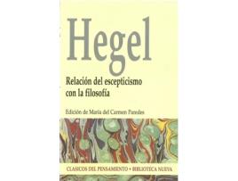 Livro Relacion Del Escepticismo Con La Filosofia de J Hegel, W (Espanhol)