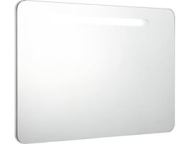 Armário Espelhado VIDAXL LED (Branco - MDF - 80x11x55 cm)