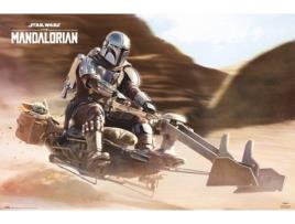 Poster  Star Wars The Mandalorian Speeder Bike