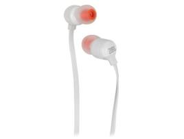 Auriculares Bluetooth JBL T110 (In Ear - Microfone - Branco)