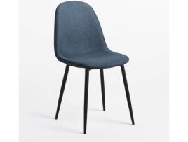 Cadeira de Jantar  Glamm (Azul - Poliéster - 84,8 x 44,5 x 55 cm)