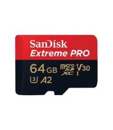 Extreme PRO Microsdxc 64GB + SD Adapter + Rescue PRO Deluxe 170MB/S A2 C10 V30 UHS-I U3