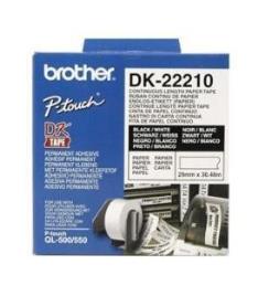 Brother DK-22210 Etiquetadora Preto Sobre Branco