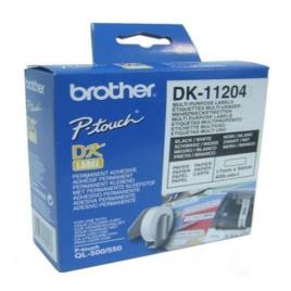 Etiquetas para Impressora Multiuso Brother DK11204 17 x 54 mm Branco