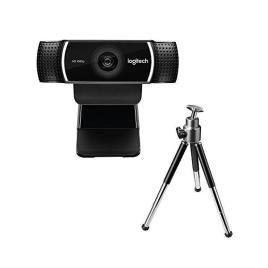Webcam Logitech C922 HD 1080p Streaming Tripé Preto