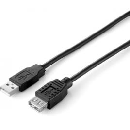 Cabo EQUIP Extensao USB 2.0 A-A 3,0m M/F, preto - 128851