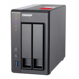 NAS QNAP TS-251+ - 2 baias - SATA 6Gb/s - RAID 0, 1, JBOD - RAM 2 GB - Gigabit Ethernet