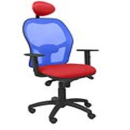 Cadeira de escritório com apoio para a cabeça Jorquera  P&C ALI350C Vermelho