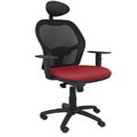 Cadeira de escritório com apoio para a cabeça Jorquera P&C ALI933C Grená
