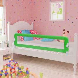 Barra de segurança para cama de criança 2 pcs 150x42 cm verde