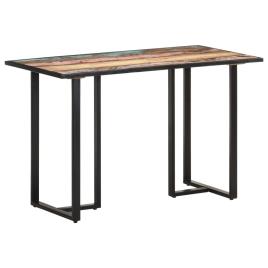 Mesa de jantar 120 cm madeira recuperada maciça