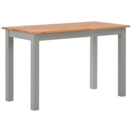 Mesa de jantar 120x60x74 cm madeira de carvalho maciça