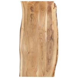 Tampo de mesa 120x(50-60)x2,5 cm madeira de acácia maciça