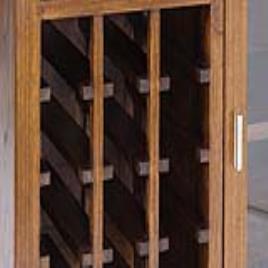 Móvel (110 x 90 x 40 cm) Suporte para garrafas Madeira de cedro - Serious Line Coleção