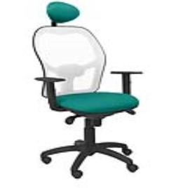 Cadeira de escritório com apoio para a cabeça Jorquera P&C BALI39C Verde Claro