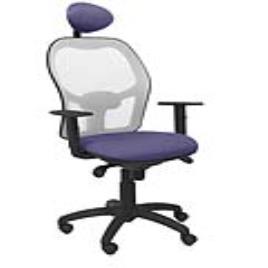 Cadeira de escritório com apoio para a cabeça Jorquera P&C ALI261C Azul Claro