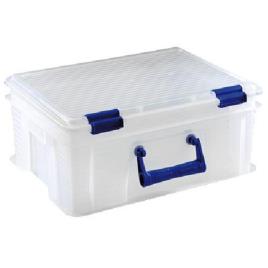 Caixa Multibox com Pega, 39,5 x 30 x 17, 18 L, Transparente