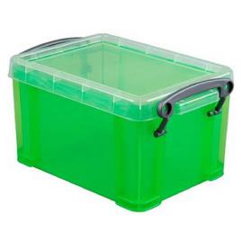 Caixa de Arrumação Rub, 2,1 L, Verde com Tampa Transparente