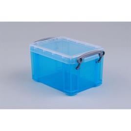 Really Useful Box Caixa de armazenamento empilhável azul forte de 1,6 L, 195 x 135 x 110 mm