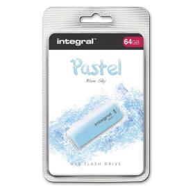 Disco USB 2.0 Pastel, 64 GB, Azul