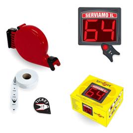 Conjunto Visor, Comando sem fios, Dispensador e Senhas