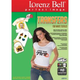 LORENZ BELL Transfers para T-Shirts A4, 210 x 297 mm, 10 Folhas