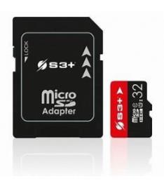 Cartão de Memória Micro Sdxc S3PLUS 32GB UHS-I U1 Class 10 com Adaptador