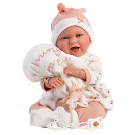 Boneca Mimi sorrisos pijama rosa 42cm LL74096 LLORENS