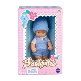 Boneco com jardineiras azul Barriguitas