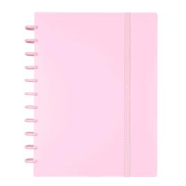 Caderno Ingeniox A4 100 folhas extraíveis (tira e põe) Pautado rosa