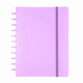 Caderno Ingeniox A4 100 folhas extraíveis (tira e põe) Pautado roxo
