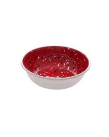 Comedouro/Bebedouro de aço inox Vermelha 350ml