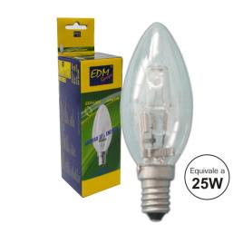 LAMPADA HALOGENA VELA ENERGY SAVER E14 18W (EQU. 25W) TRANSPARENTE 205 LUMENS