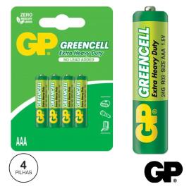 Blister 4 Pilhas GREENCELL R03 AAA - 