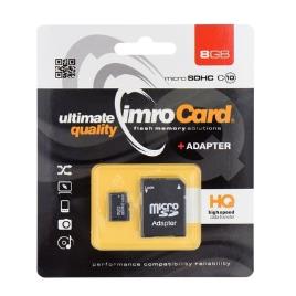 Cartão de Memória Micro SD 8GB Classe 10 com Adaptador