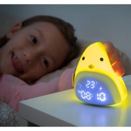 Relógio Despertador LED Tátil Recarregável