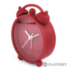 Relógio Despertador Analógico Vermelho PLATINET
