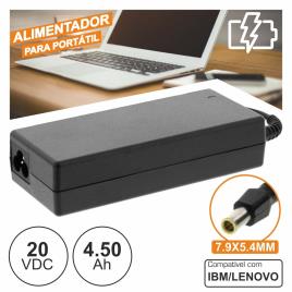 ALIMENTADOR P/ IBM/LENOVO 20V 4.50A 90W 7.9X5.4MM