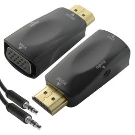 Conversor HDMI - VGA com Audio